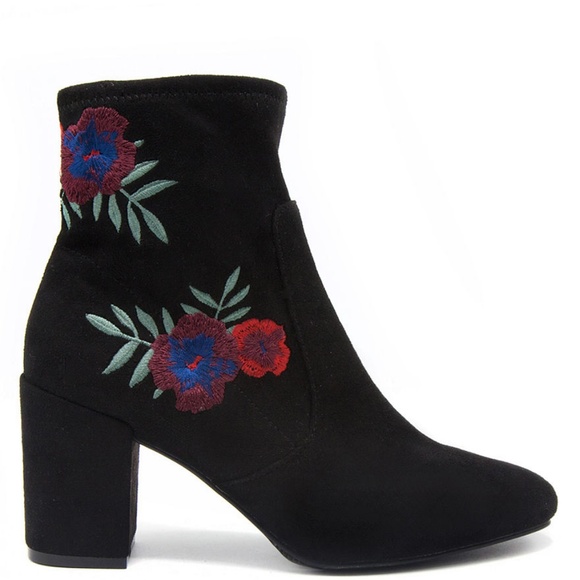 Rampage Embroidered Ankle Boots - Picture 4 of 5